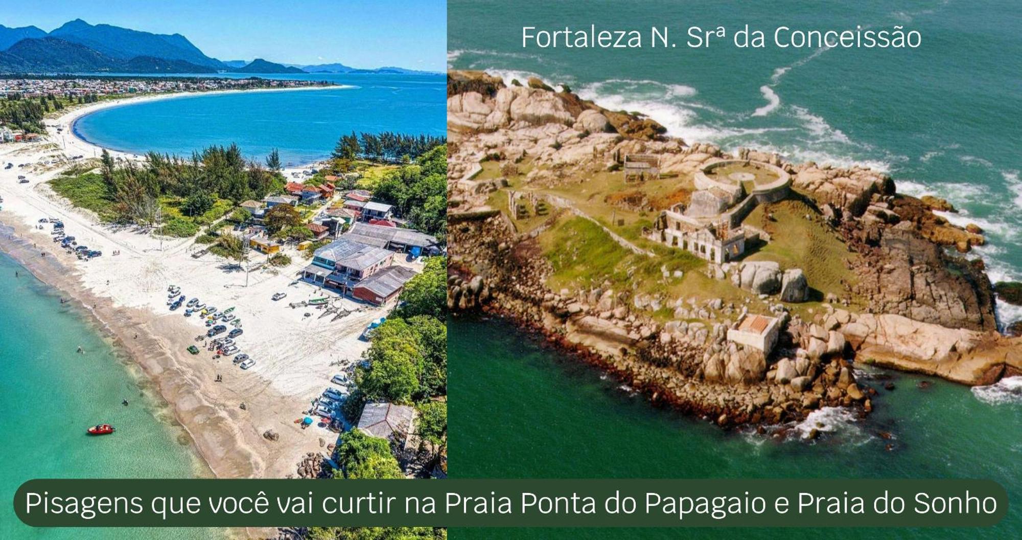 Pousada Recanto Edenico - A Beira Mar Da Praia Ponta Do Papagaio, Palhoca Sc Exterior photo